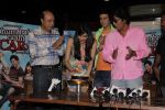 Adah Sharma Celebrating her Birthday with Jyotin Goel, Dev Goel and Chunky Pandey at the press conference of Hum Hai Raahi Car Ke in Suburban Lounge, Mumbai on 11th May 2013.jpg